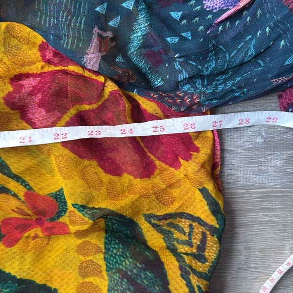 NEW FARM RIO Mixed Prints Button Down Maxi Dress In Mix Print Large - Picture 14 of 16